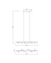 IOS * LÁMPARA LINEAL 6L*GU10 BLANCA